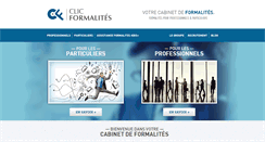 Desktop Screenshot of clic-formalites.com