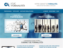 Tablet Screenshot of clic-formalites.com